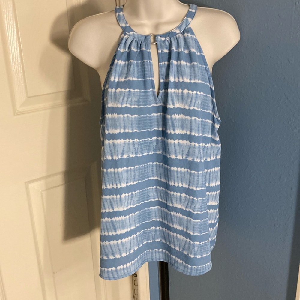 Michael Kors Halter Top blue/white